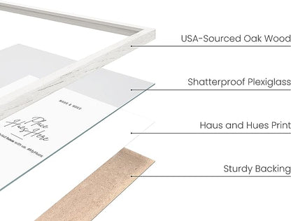 HAUS AND HUES Standalone White Oak Frame Set of 1-5x7