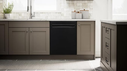 Kenmore 24" Built-in Stainless Steel Tub Dishwasher EasyFlex 3rd, SmartWash, UltraWash, TurboDry, MoreSpace Plus Adjustable Rack, Energy Star Certified, Black