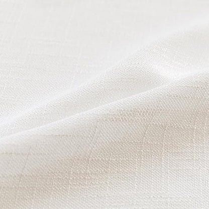 MYSKY HOME Natural Linen White Curtains 84 Inches Long, Semi Sheer Soft Cotton Window Drapes Set for Living Room Back Tab Elegant Cute Look Country Bedroom Curtains, 50" x 84", Beige, Pack-2