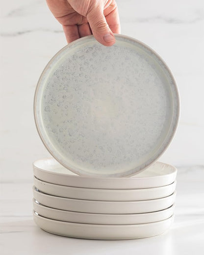 Stoneware dinnerware set 8 persons 32 pcs - Mediterranean dinnerware set, dishwasher, microwave and scratch resistant - Bowl and plate set - Dinnerware Pure Living Light Beige…