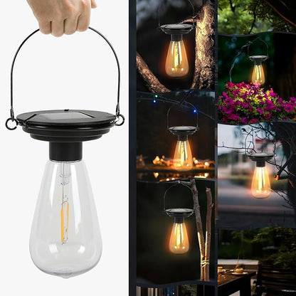 Replacement Solar Light Parts-Solar Lanterns Outdoor Waterproof Two Sizes for Versatile Switching 2 Pack They Can Serve As Accessories Or Stand Alone As Lanterns