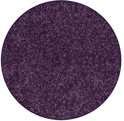 KOECKRITZ Soft and Colorful Kids Classroom Area Rugs (Passes Flammability Pill Test) Many Sizes and Bright Colors to Select from (3' Round, Eggplant)