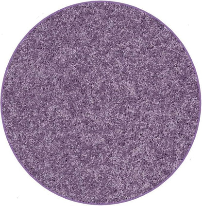 KOECKRITZ Soft and Colorful Kids Classroom Area Rugs (Passes Flammability Pill Test) Many Sizes and Bright Colors to Select from (4' Round, Lavender)