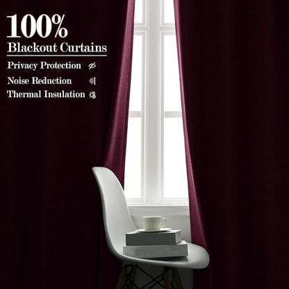 Full Blackout Privacy Curtains, 240 Inch Extra Wide Linen Blend Drapes, Pinch Pleat Window Drapery for Room Divider Storage/Space Room Separation, 1 Panel, W 240" x L 102", Lilac