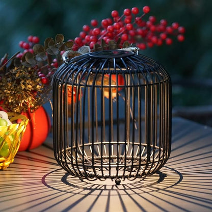 Solar Yard 1-Pack Outdoor Solar Lamp, Water-Resistant Lights for Outside Hanging Lantern Table Lamp Lights Decoration for Garden, Yard, Patio, Porch, Trees, Pathway, Black