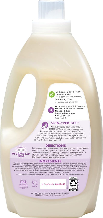 Better Life Natural Concentrated Laundry DetergeJuniper Grapefruit, 64 loads