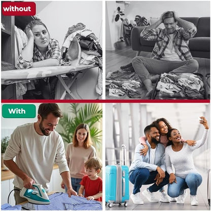Premium Ironing Mat Heat Resistant Silicone Iron Rest Non Slip Magnetic Portable Ironing Pad Table Top Countertop Quilted Insulating Pad Travel Quilting Cover Scorch Mesh Blanket Over The Door