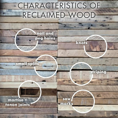 Urban Legacy Reclaimed Barnwood Planks | Floating Shelves for Wall w/Flush Mount Shelf Bracket Set Included | Set of 2 (White Wash, 18"x 4.5"x 2")