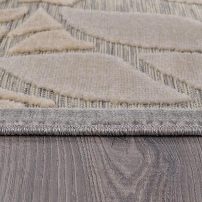 Beverly Rug Outdoor Runner Rug 2x7 Modern Floral Tropical Area Rugs for Indoor and Outdoor Patio Easy to Clean Non Shedding Living Room Porch Garden Washable Outside Carpet (2 x 7 Gray)