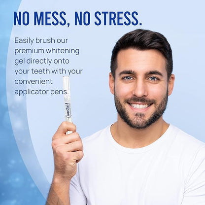 VieBeauti Teeth Whitening Pen (4 Pcs), 40+ Uses, Effective, Painless, No Sensitivity, Travel-Friendly, Easy to Use, Beautiful White Smile, Mint Flavor