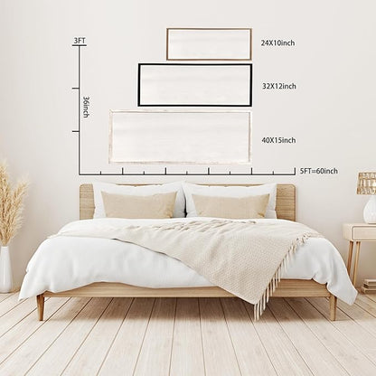 flowtorely Love is Patient, Kind Wall Art Decor 40"X15" Sign 1 Corinthians 13 Bedroom Above Bed Wall Decor Large Bible Verse Quote Scripture Christianity Hanging Sign (Wood)