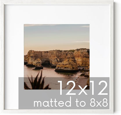 HAUS AND HUES White Square Frame Set of 1-12x12
