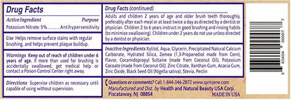 SprinJene Fluoride Free Toothpaste for Sensitive Teeth & Gum Fresh Breath Helps Dry Mouth Natural Non Fluoride Toothpaste for Adult SLS Free, Toxic Preservative Free with Black Seed Oil & Zinc 1 Pack