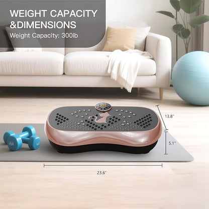 KRYLIX Vibration Plate Machine Exercise Platform for Whole Body Vibration Workout Weight Loss Lymphatic Drainage Fitness Platform Exercise Machine Vibrating Platform for Women Men