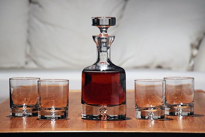 Ravenscroft Crystal Taylor Double Old Fashioned Decanter Set, 34 oz, Clear