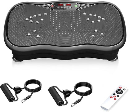 Vibration Plate Exercise Machine,Vibration Plate for Lymphatic Drainage,Whole Body Vibration Platform Portable Home for Weight Loss Muscle Toning & Fitness.