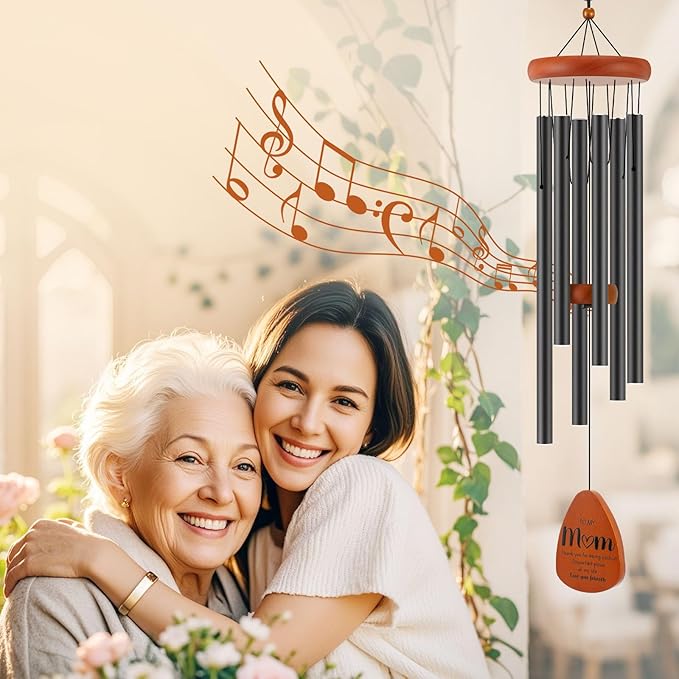 Gifts for Mom, Birthday Gifts for Mom from Daughter Son, Mother Gift for Birthday, Mothers Day, Thanksgiving, Christmas, 32 Inch Wind Chimes Gift for Home Decor