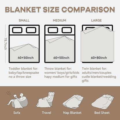 Chunky Knit Blanket - Luxury Soft Cozy 60 * 80 Throw Blanket,100% Woven Blanket Rope Knot Throw Blanket for Couch, Sofa, Home Decor, Gift - Machine Washable（Brown）