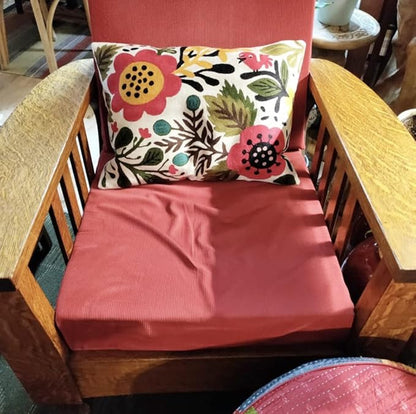 Lumbar Cream Suzani Cushions - Boho Floral Throw Pillows | Outdoor Pillows & Chair Cushions - Hand Embroidered Wool Size - 14x20