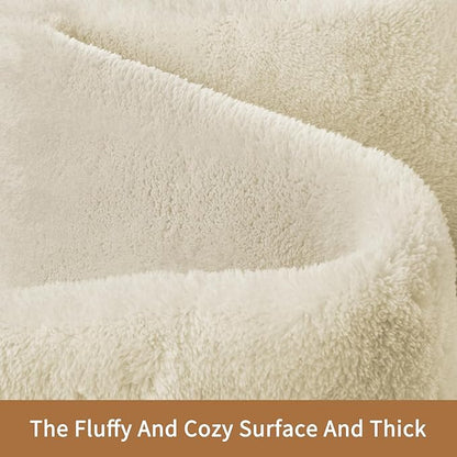 Sour Lemon 6x9 Soft Fluffy Machine Washable Non Slip Carpet Rugs for Living Room, Bedroom, Playroom, Kid's Room - Fluffy Home Decor