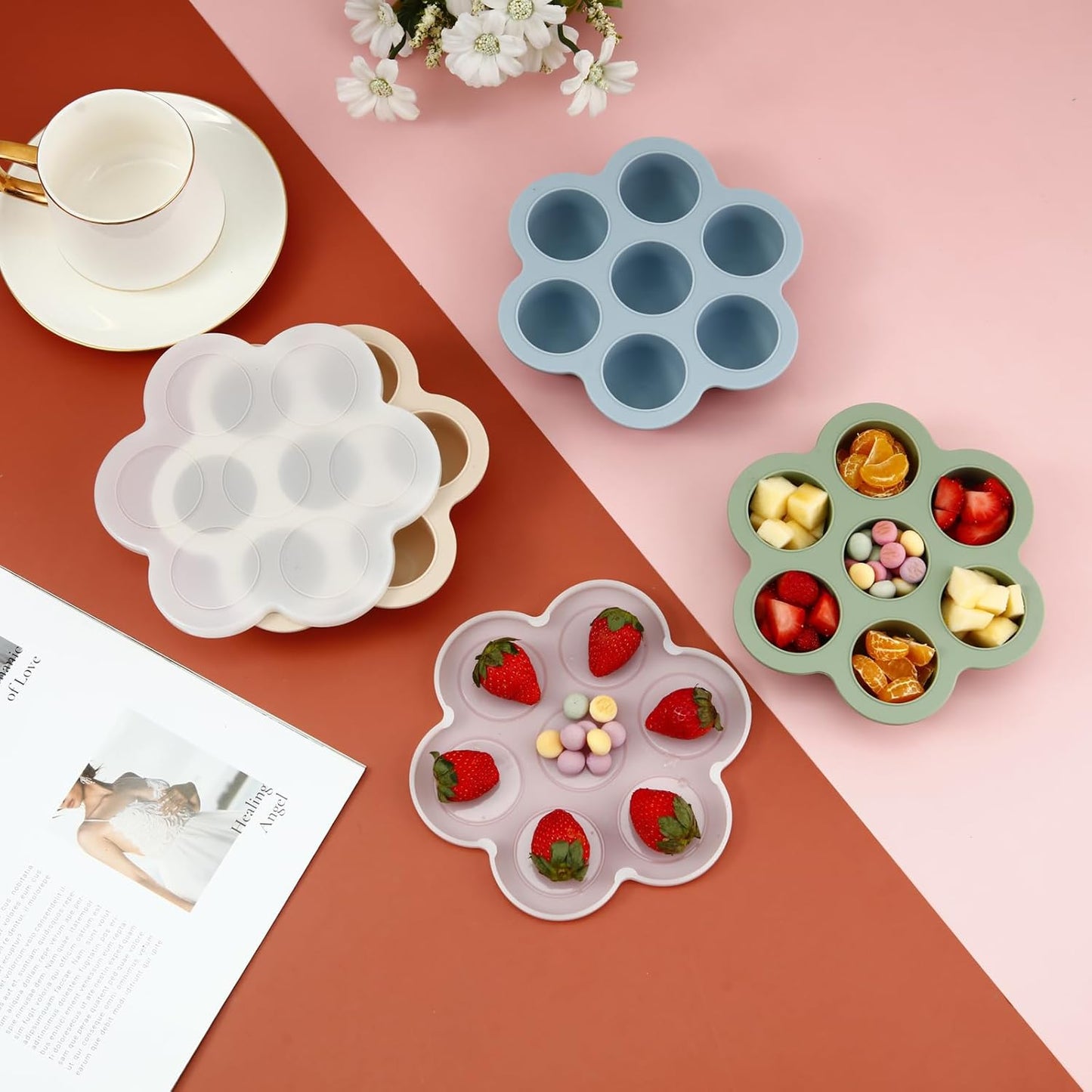 3 Pack Baby Food Freezer Tray with Lids