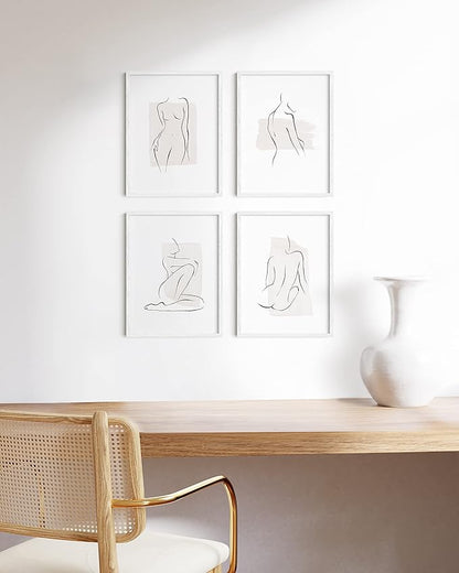 Haus and Hues 12x16 White Oak Wood Picture Frames Set of 15 - Premium Bulk Picture Frames 12x16 Bundle - Elegant Gallery Wall Frame Set for Posters, Art Display - Ideal for Wall Decor in Home & Office