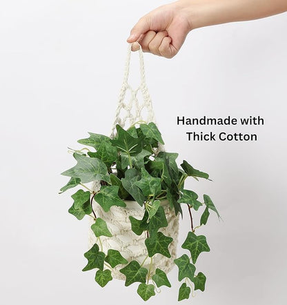 2PK Wall Planters for Indoor Plants, Macrame Plant Hanger | Wall Planter, Plant Hanger, Hanging Planter (2PK, for 6 inch Pot)
