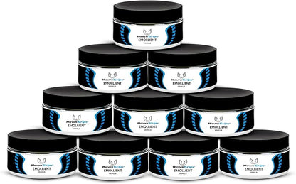 8oz Massage Emollient, Vanilla, Emollient for IASTM and Massage, Soft Tissue Mobilization & Lubrication for Massage Therapy, Shea Butter, Oil Based, Vegan, Cream Alternative, Pack of 10