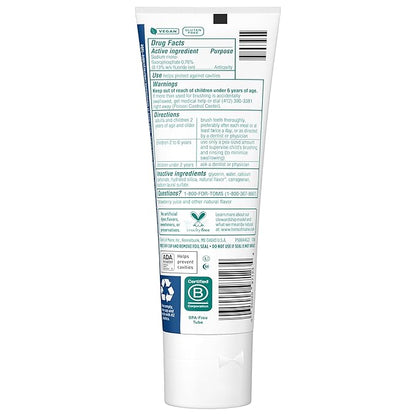 Tom's of Maine ADA Approved Fluoride Kids Toothpaste, Natural Toothpaste, Dye Free, No Artificial Preservatives, Silly Strawberry, 5.1 oz. 3-Pack (Packaging May Vary)