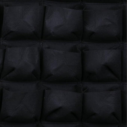 Ogrmar 64 Pockets Vertical Wall Garden Planter Plant Grow Bag for Flower Vegetable for Indoor/Outdoor (64 Pockets, Black)