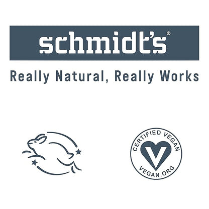 Schmidt's Aluminum-Free Vegan Deodorant Charcoal & Magnesium with 24 Hour Odor Protection, for Women and Men, Natural Ingredients, Cruelty-Free, 2.65 oz