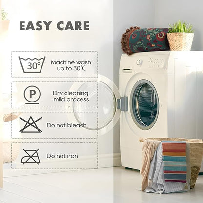 MSGKV Cotton Bed Blanket for Couch and Sofa Blankets for Living Room Bedroom Reversable Florals Throw 80"x90" Breathable Cozy Boho Blankets