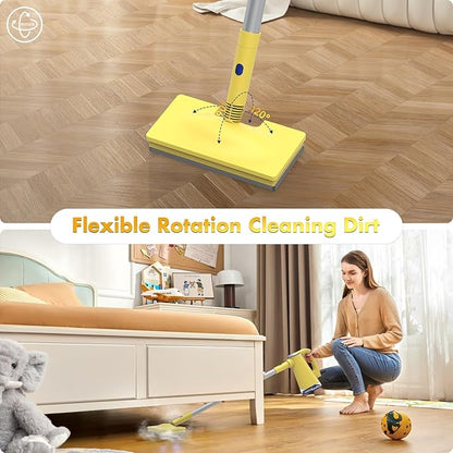 Steam Mop with Detachable Handheld Steam Cleaner for Home Cleaning,13OZ Water Tank,with Handheld 6-in-1 Multi-function Attachments for Hardwood Floors,Clothes,Windows,Tiles Grout and Furniture