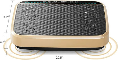 Vibration Plate Fitness Platform Whole Body Exercise Machine with 120 Speed Levels, Lymphatic Drainage, Fat Burning, and Weight Loss, Perfect for Women, Men, and Home Gym Exercise