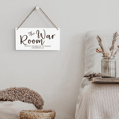 Rustic War Room Decor Christian Decor Bible Verse Wood Decor Sign Regalos Cristianos Para Mujer Scripture Printed Wood Sign Wall Art Religious Gifts Faith Based Gifts