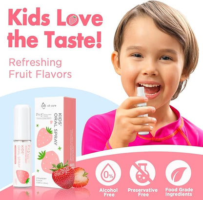 Mouth Spray for Kids, Toddler Toothpaste Helper, Fluoride Free Baby Toothpaste Cavity Protection, Oral Care with Natural P113+ Antibacterial Peptide - for Newborns to Age 6, Original