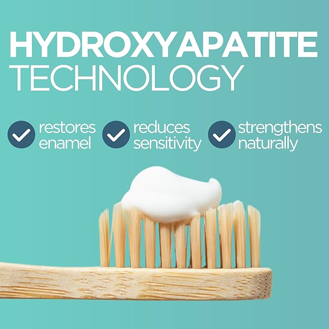 Wellnesse Whitening Hydroxyapatite Toothpaste with Xylitol, Natural Fluoride-Free Teeth Whitening Toothpaste for Adults, Strengthens Enamel, Supports Gum Health, Fresh Mint Flavor, 4 oz (Pack of 1)