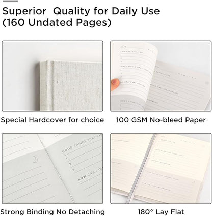 And Per Se Gratitude Journal – Five Minutes a Day to Cultivate Mindfulness, Happiness, Positive Vibes, Affirmations & Self-Reflection – Undated Daily Gratitude Journal for Women & Men (Lavender)