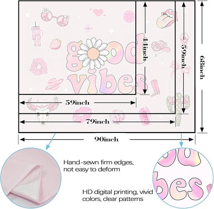 Lunerfex Y2K Tapestry Pink Wall Tapestry, Cute Tapestries for Bedroom Funny Tapestries Wall Hanging for Bedroom Living Room Decor Pink-1 44"x60"