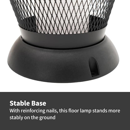 Patio Solar Light Flickering Flame Solar Lamps Hollow Out Waterproof Outdoor Lantern Metal Decorative Lights for Deck Porch Yard