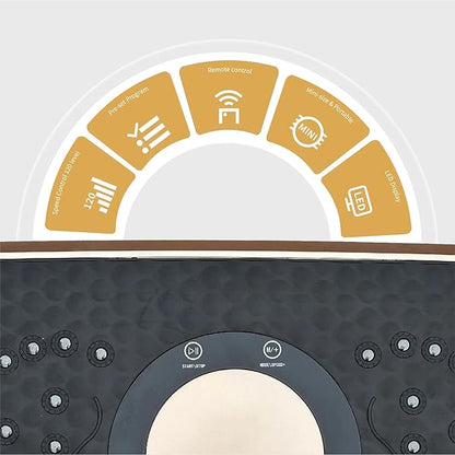 Vibration Plate Fitness Platform Whole Body Exercise Machine with 120 Speed Levels, Lymphatic Drainage, Fat Burning, and Weight Loss, Perfect for Women, Men, and Home Gym Exercise