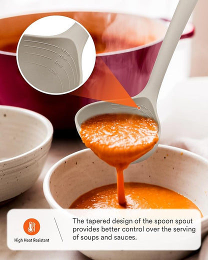 Kitchen Utensils Set, 13PCS Silicone Cooking Utensils, Heat Resistant Kitchen Utensil Spatula Set for Nonstick Cookware, Wooden Handles Kitchen Gadgets Tools Set