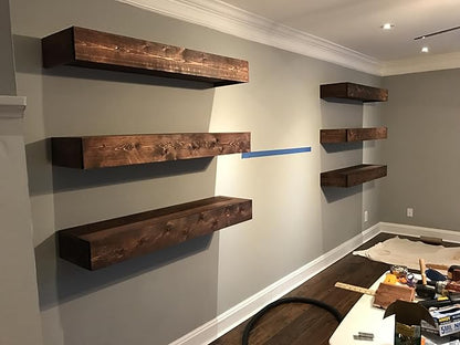 Hidden Shelf Brackets ， Floating Shelf Bracket ( Additional Brackets -NO Kits) 69 Inch -2 Pcs