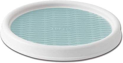 Copco 9 Inch Lazy Susan, 9-Inch, White/Aqua,5234750