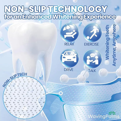 Professional Whitening Strips for Sensitive Teeth:Hydrogen Peroxide-Free Treatments - Effective & Gentle Dental Whitener (42 Count (Pack of 1), Mint)