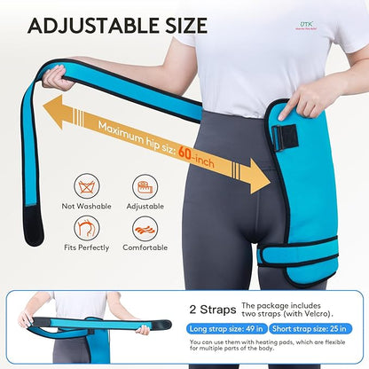 UTK Hip Heating Pad for Sciatica Pain Relief, Far Infrared Heating Pads with 16 Natural Jades & Smart Controller, Lower Back/Thigh/Buttock/Abdomen Electric Heat Pad for Women, FSA-HSA Eligible