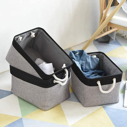 Storage Bins, Storage Cubes Storage Containers for Organizing with Handles for Organizer Bins (15.7 x 11.8 x 8.2 inches)
