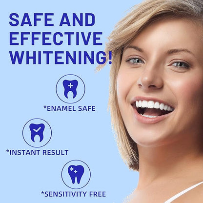 Teeth Whitening Strips for Teeth Sensitive, Non-Slip Enamel-Safe Strips, Professional and Safe Teeth whitening Strips, for Smoking/Coffee/Soda/Wine Stain, 14 Treatments 28 Strips (Mint)