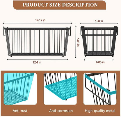 5 Pack Stackable Deep Freezer Organizer Bins ，Upgraded Bottom Leak-Proof net，Encryption and Hardening ， Freezer Organizer Bins for 5 to 7 Cu.FT Small Chest Freezer， Easy Get Bottom Foods