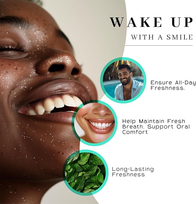 Vanman's - Oral Mouth Care Kit with Powder Toothpaste (2.5 Ounce) and Oral Rinse Mouthwash (8 Ounce) - Aloe, Mint Remineralizing Mouthwash and Tooth Powder with Coconut Charcoal, Egg Shell